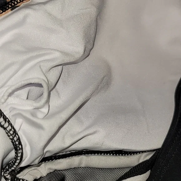 Mesh Tummy Siamese Control Push Up High Waisted Leopard and Black Swimsuit, XXL - Picture 4 of 8